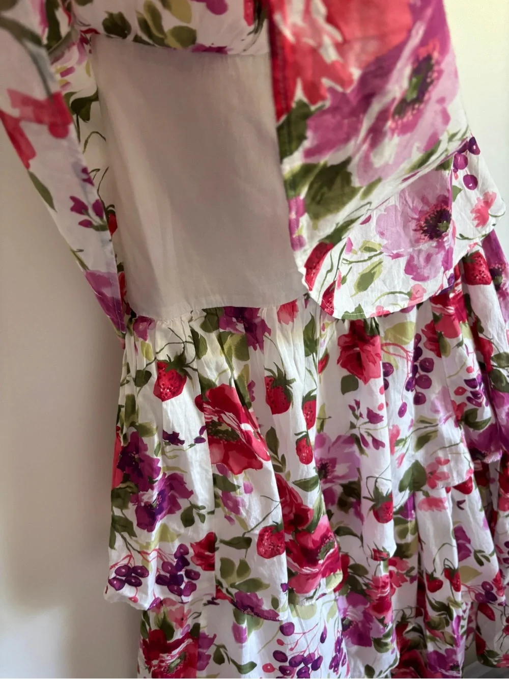 Abercrombie & Fitch NWT Floral Tiered Maxi Dress Cross Tie Back